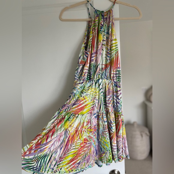 PARKER TROPICAL PRINT TIERED KEYHOLE DRESS - Picture 13 of 13